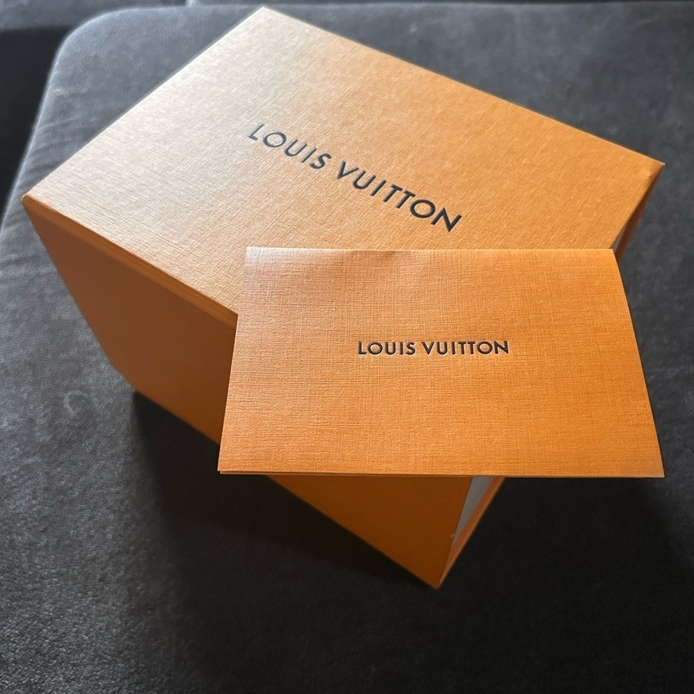 Louis Vuitton Orange Box and Card